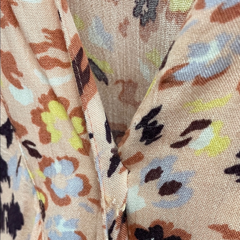 Sofia by Sofia Vergara Peach Floral Maxi Full Wrap Dress - Picture 8 of 9